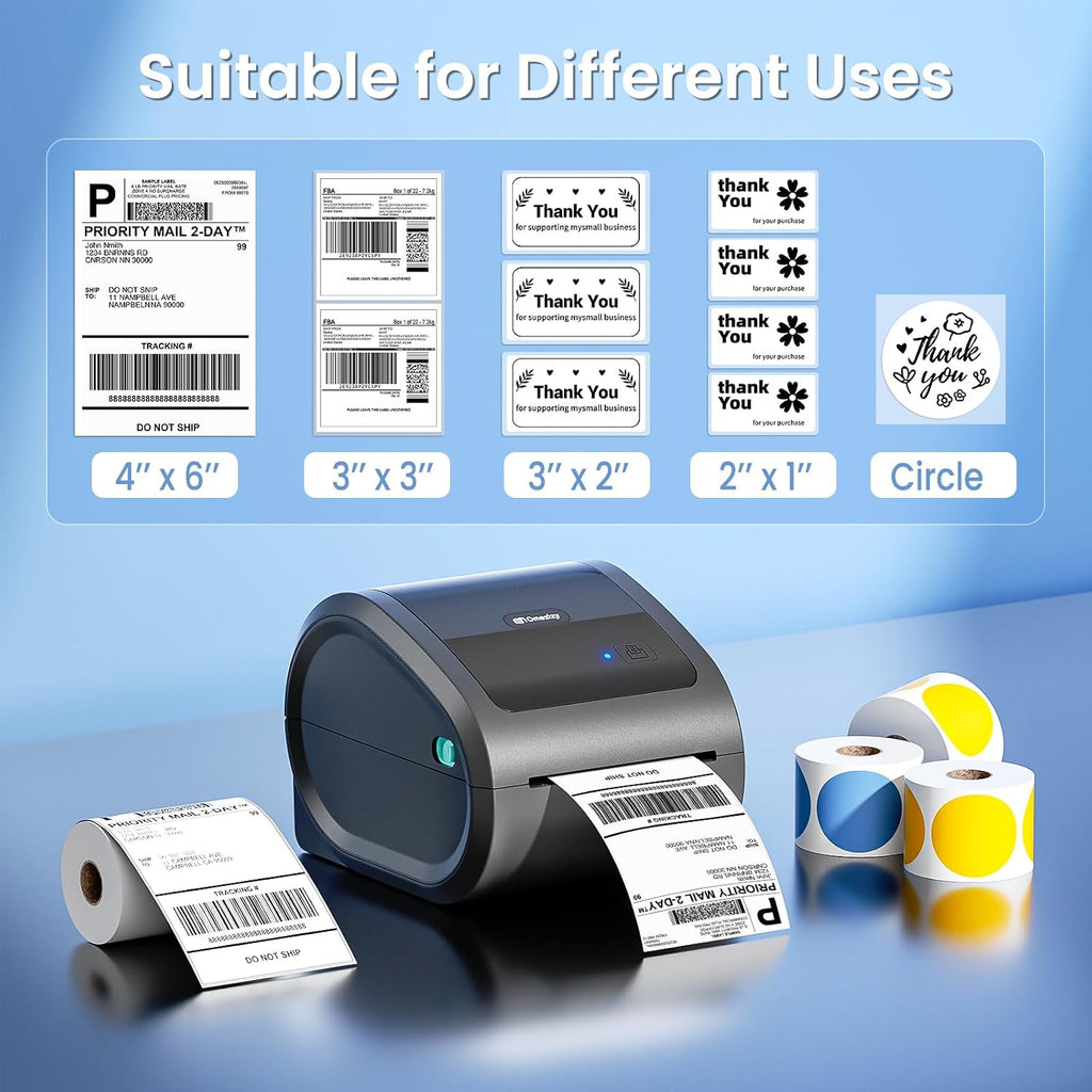 Bluetooth Shipping Label Printer with 500pcs Labels - Image 6