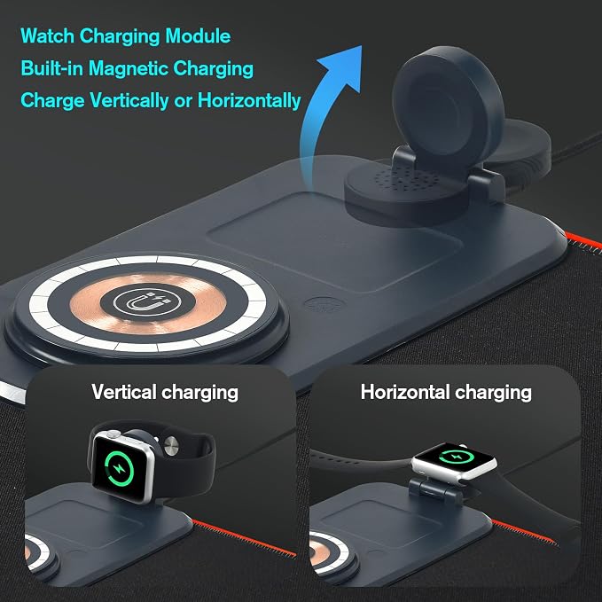 ELUTENG 4-in-1 RGB Gaming Mouse Pad with Wireless Charging & Phone Holder | 31.5"x11.81" Large Waterproof Desk Mat, Ultra-Smooth Non-Slip Keyboard Pad for Home & Office - Image 7
