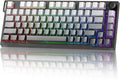 YUNZII RT75 PRO Dual 8K Wireless Keyboard(Gradient Black, Red Switch) | Hall Effect Magnetic Switches & 128KHz Scan Rate,BT/USB-C/2.4G, RGB, Hot-Swappable, CustomizableTGL/SOCD/DKS/MT for Gamers by YUNZIIMECHANICALKEYBOARD