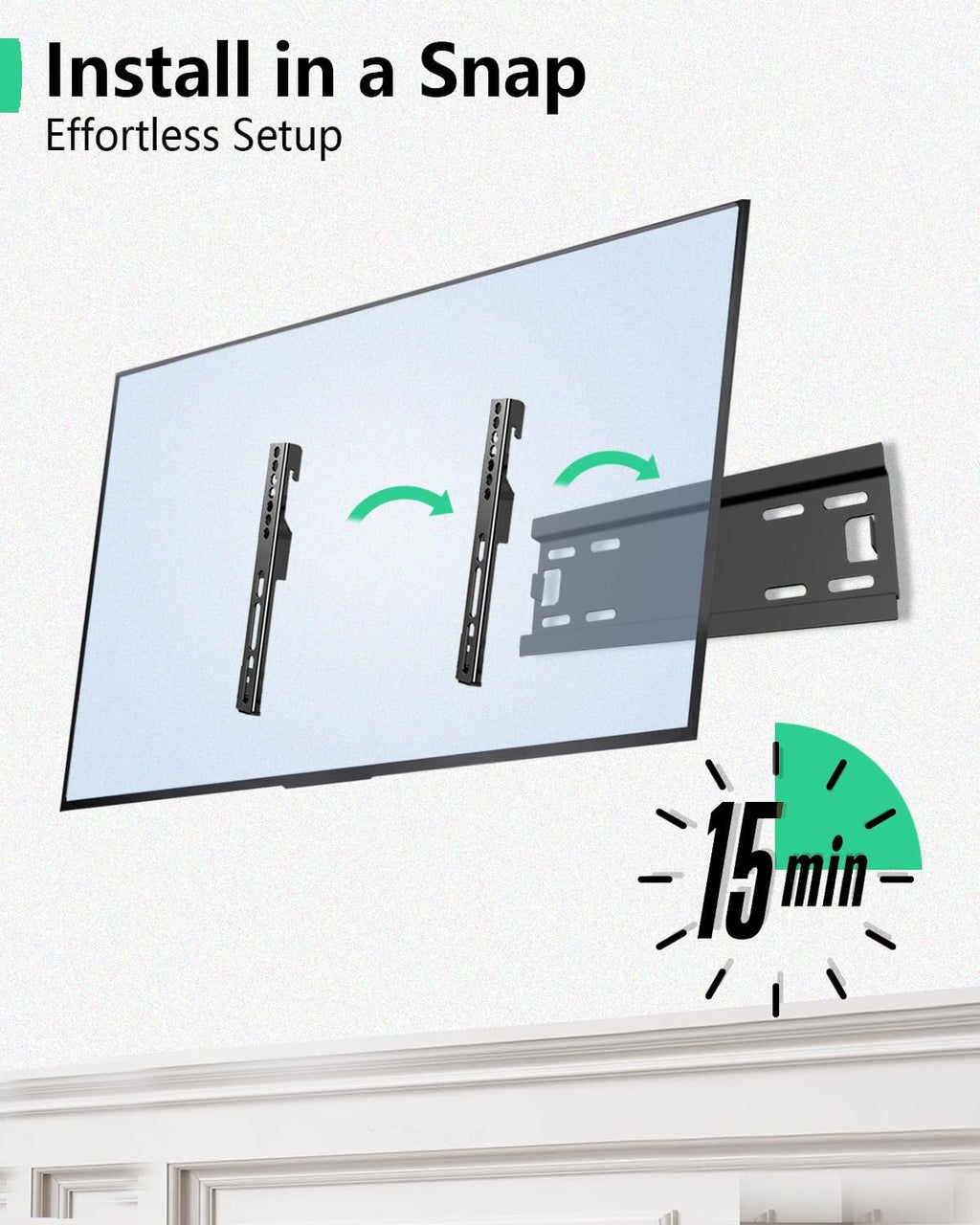 Fixed TV Wall Mount for 14-43 Inches Flat Screen TVs & Monitors - Image 7