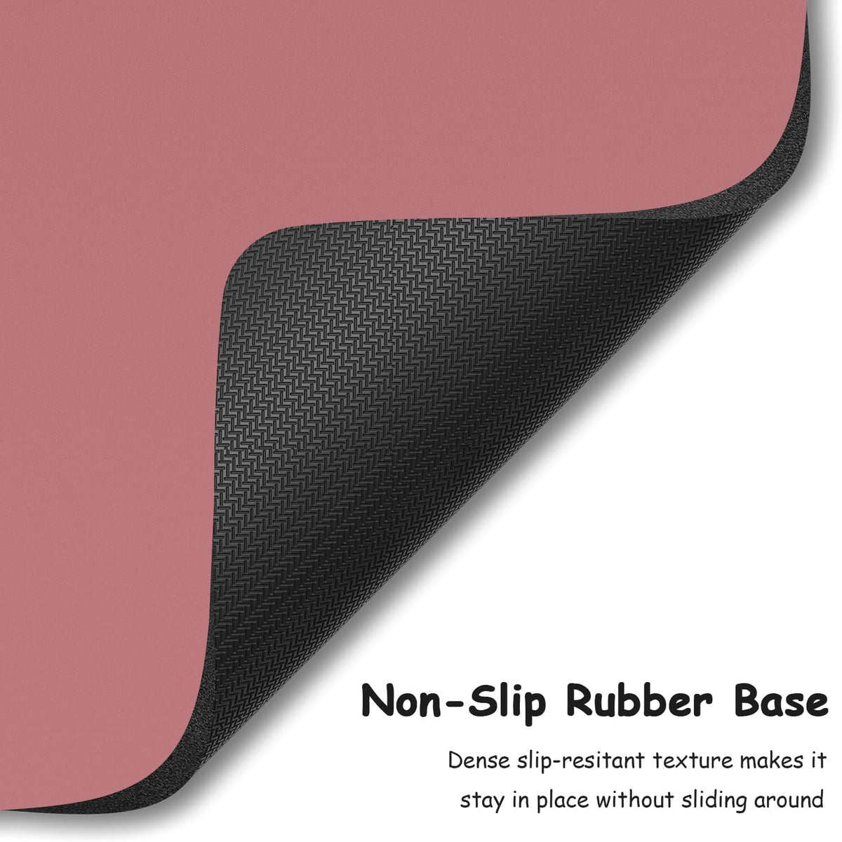 Small Mouse Pad, 5 x 6 Inch Thick Rubber Premium-Textured Non-Slip Portable & Washable Mini Mouse Mat for Women Men Wireless Laptops Keyboard Tray Gaming Work Travel,Dark Red - Image 4