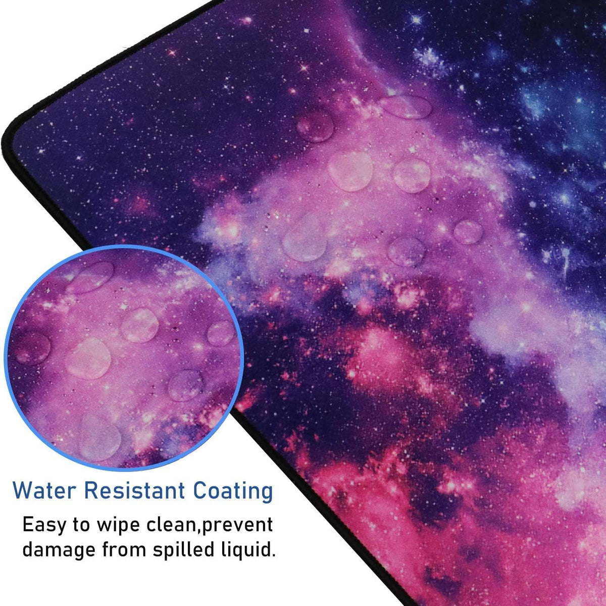 Gaming Mouse Pad with Stitched Edges (35.4X15.7In) Waterproof Desk Pad - Image 4