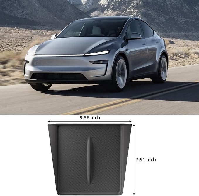 Wireless Charging Pad for 2025-2026 Tesla Model Y Juniper, Ultra-Thin Model Y Juniper Protective Silicone Mat Cover Accessories (Black) - Image 7