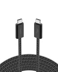 Belkin USB C to USB C 60W Braided Cable 9.9ft iPhone Charger Cord | iPhone 15/16/17, Samsung Galaxy S26, Pixel 10, Airpods, iPad, Nintendo Switch 2, MacBook, Steam Deck, Travel, Chromebook by Unknown