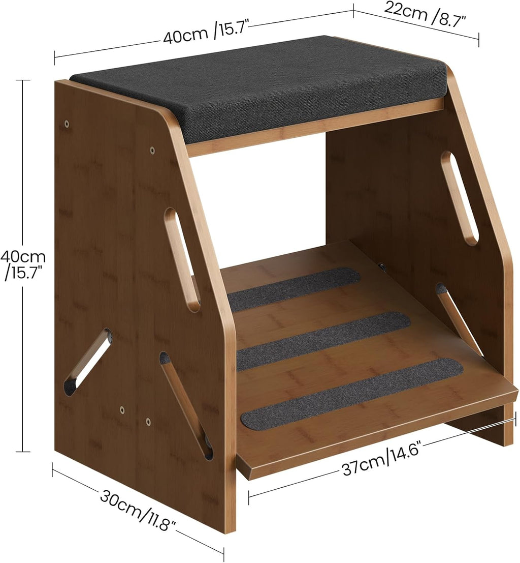 Adjustable Foot Rest Under Desk with Cushion and Non-Slip Design - Image 5