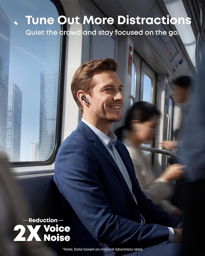 Soundcore Liberty 5 by Anker Noise-Cancelling Earbuds with Dolby Audio | Stronger voice reduction, real-time adaptive ANC, fast charging, 6-mic AI clear calls, long battery life. - Image 2