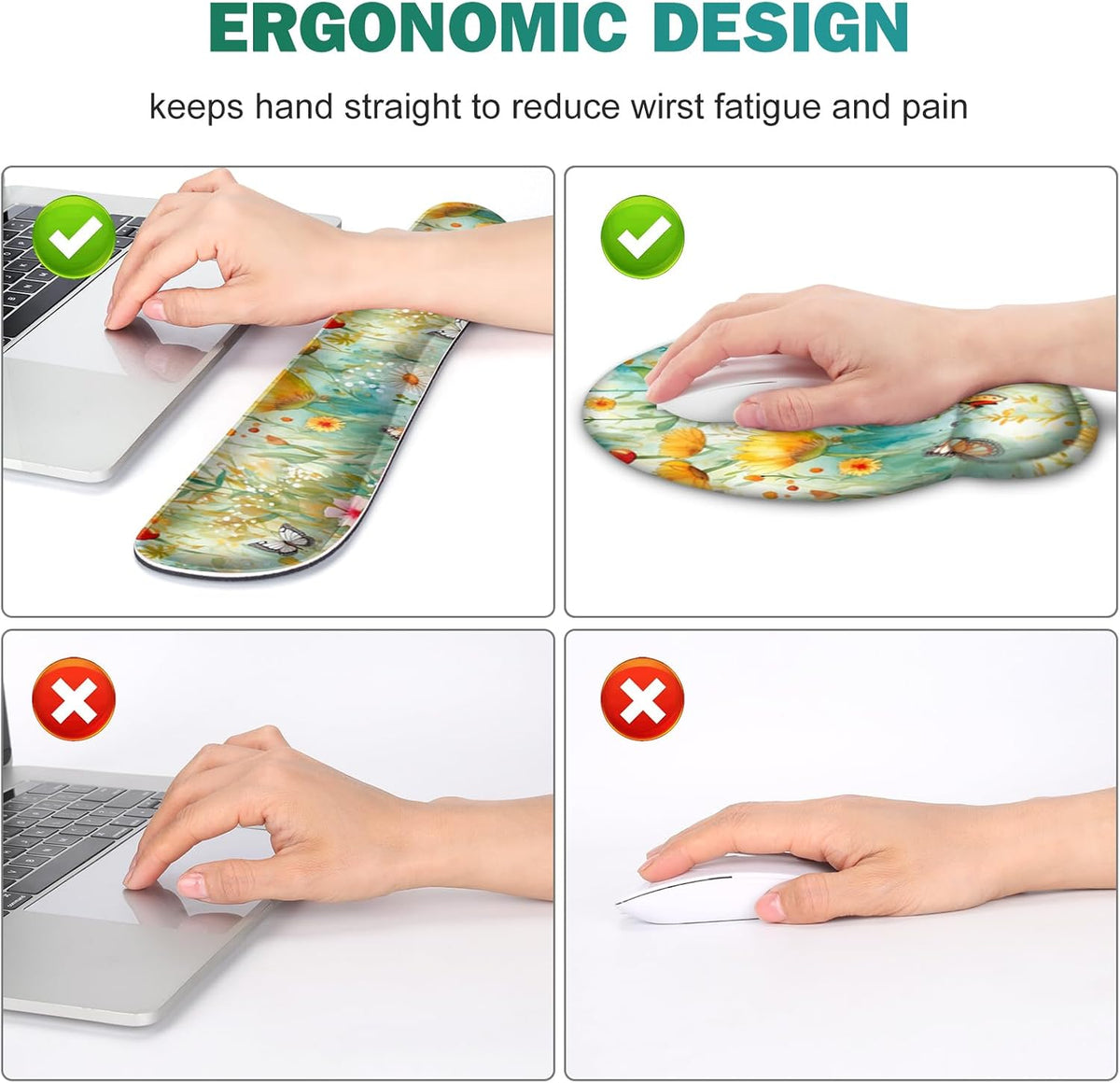 Gaming Mouse Pad, Large Desk Mat, Cute Desk Pad Protector 4in1 XXL Mousepad - Image 3