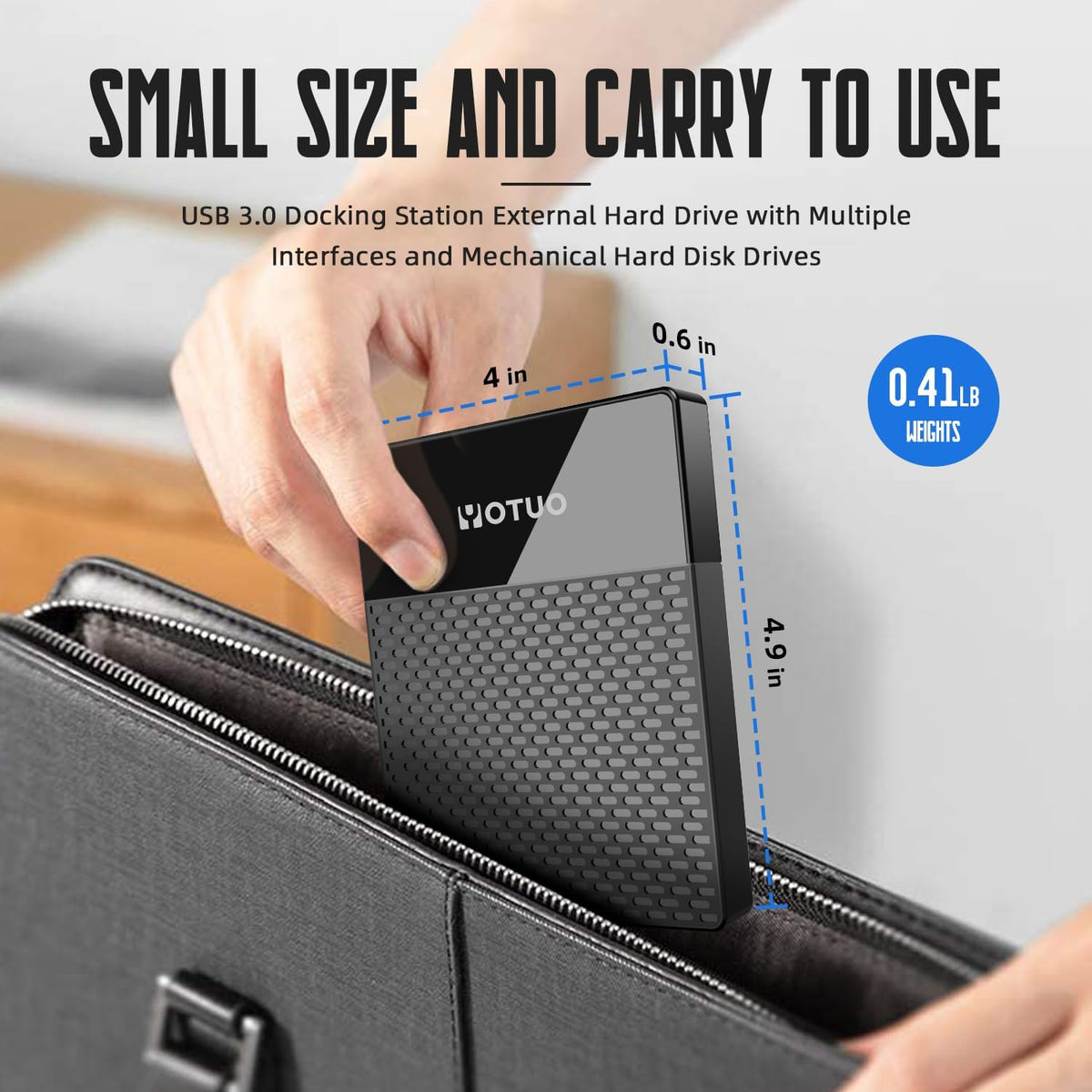 YOTUO Portable 500GB Docking Station External Hard Drive, Multiport USB-C Hub + HDD 7-in-1, USB 3.0, SD/TF Card, Multi-Functional HDD for Windows, Mac, Android, TV, Phone, Laptop, Desktop, PC - Image 6