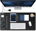 TopMade Mouse Pad with 15W Fast Wireless Charging, 31.5"x15.75" XXL Large Gaming Mousepad, Waterproof Desk Pad, Computer Desk Mat, Black(Includes 20W PD Power Adapter & 6.56ft Woven Cable) by TopmadeProduct-Ordernow