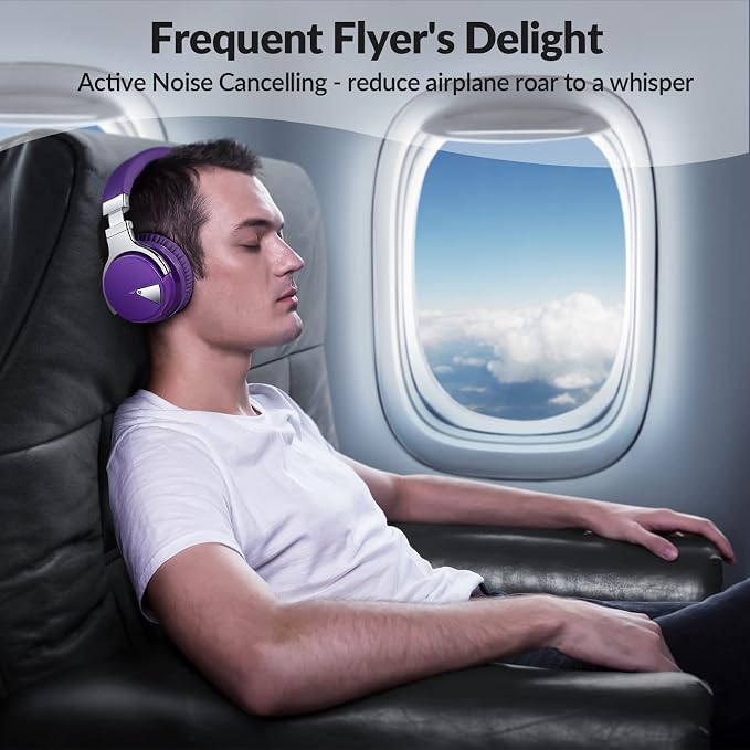 Million Sold 10 Years Classic E7 Active Noise Cancelling Headphones with Upgraded Noise Cancellation, Bluetooth Headphones Wireless with HD Sound Vivid Deep Bass, for Home Office Travel Gift Pcs - Image 3