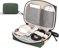 Electronics Travel Organizer, Compact Charger Case | Soft padded polyester helps protect cables, power banks, adapters and earbuds from light splashes and daily scratches by SIMTOP