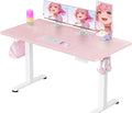 ErGear Height Adjustable Electric Standing Desk, 55 x 28 Inches Sit Stand up Desk, Memory Computer Home Office Desk, Pink by ErGear