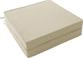 Outdoor Chair Cushions, Set of 2, 19 x 19 Inch, Beige | Water Resistant, Fade Resistant, Patio Furniture Square Seat Replacement, Removable Cover with Ties, Non-Slip Bottom by Unknown
