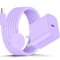 Apple Watch Charger Fast Charging, USB C Magnetic iWatch Fast Charging Cable Cord 6ft and iPhone Type C Wall Charger Block Plug for Apple Watch Series Ultra 2/Series 11/10/9/8/7/SE/6/5/4/3/2-Purple by CSXZCOON