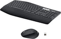 Logitech MK850 Performance Wireless Keyboard and Mouse Combo - Graphite | Connect via Bluetooth or included USB-A receiver, oversized wave-shaped keyboard, full size mouse with 8 customizable buttons by Unknown
