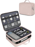 MATEIN Charger Organizer Travel Case for Women, Cord Organizer Travel | Double Layers, Portable Electronic Accessories Case with Handle, for Charger, Phone, Earphone, Tablet, Pink Gift by MATEIN