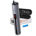Visual Fault Locator - Rechargeable Red Light VFL Fiber Optic Tool kit - Retractable Head fits SC FC ST - Visible Red Light Source - Network Cable Tester - with Protective Case and LC Adapter by Sysotek