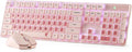 Redragon BS8531 Wireless 104-Key Low-Profile Keyboard, 4000 DPI Mouse Combo | 30% Slimmer Ultra-Thin Mechanical Switch for Faster Keystrokes, Ergonomic Typing, 5-Level Adjustable DPI, Shared Dongle by REDRAGON