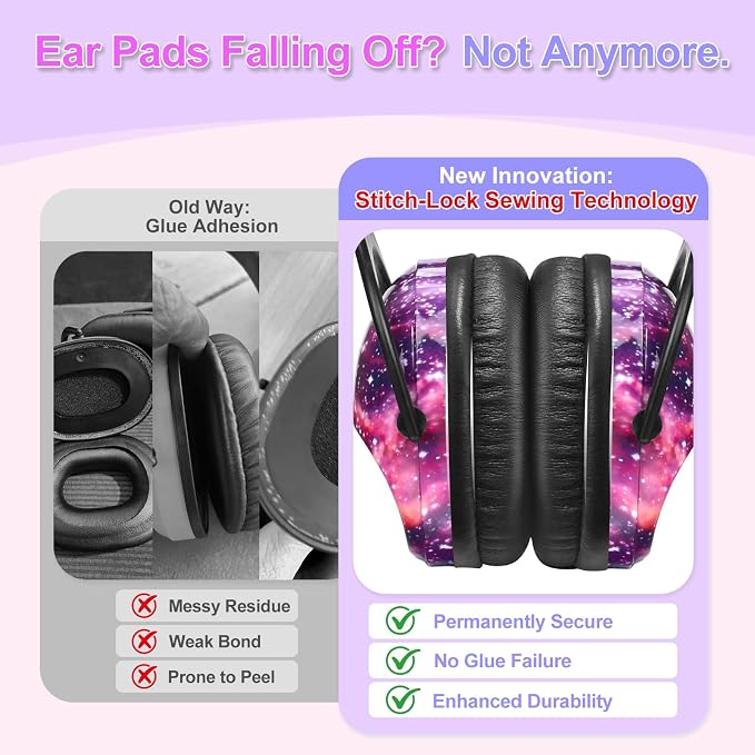 ZOHAN EM030 Kids Ear Protection, Noise Cancelling Headphones Ear Muffs for Autism Sensory, Safety Noise Reduction Hearing Protection for Monster Truck/Concerts/Fireworks/Air Shows - Image 2