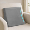 Vekkia Lumbar Support Pillow for Recliner,Ergonomic Back Support for Couch | Backrest Pillow, Improve Posture, Relieve Back Pain for Long Sitting & Elderly, for Armchair & Sofa, Removable Cover,Gray by Vekkia