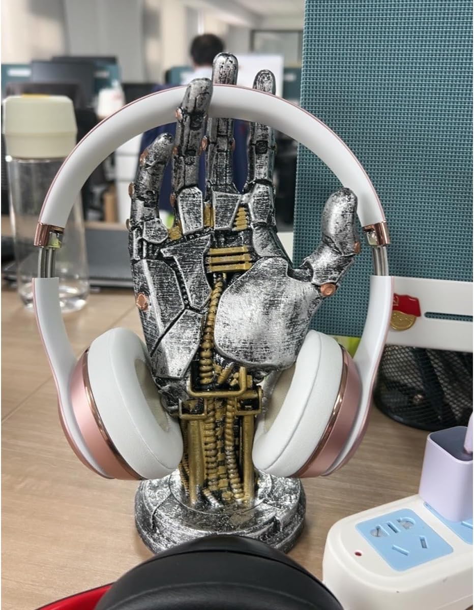 Game Controller Stand Holder for PS4 PS5 Xbox Switch Pro Headset Desk Stand Display Holder Mechanical Hand Gaming Accessories Desk Decor Figure (Iron) - Image 5
