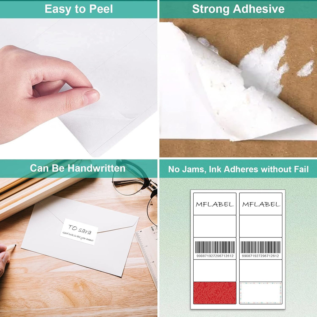 MFLABEL Shipping Labels for Laser & Inkjet Printer 2" x 4" (10-up) 16000 Sheets - Image 4