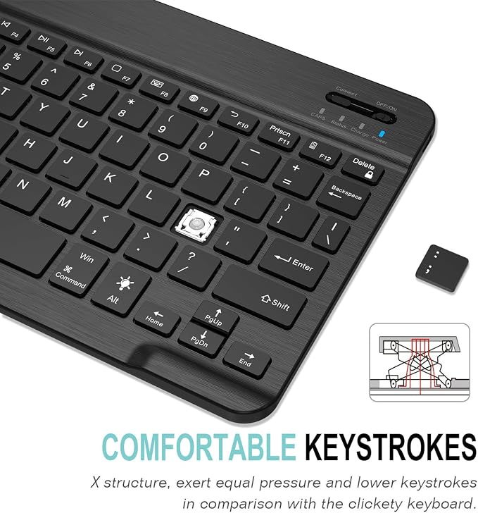 Arteck Universal Backlit Wireless Bluetooth Keyboard for iPad, Tablet, PC - Image 3
