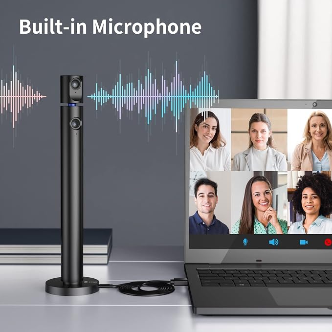 CZUR Halo X Pro Dual Webcam for PC, 1080P Web Camera with Microphone | USB Camera for Computer, 90° View, Plug & Play, Compatible with Windows&Mac, for TikTok/YouTube/Yahoo Messenger - Image 4