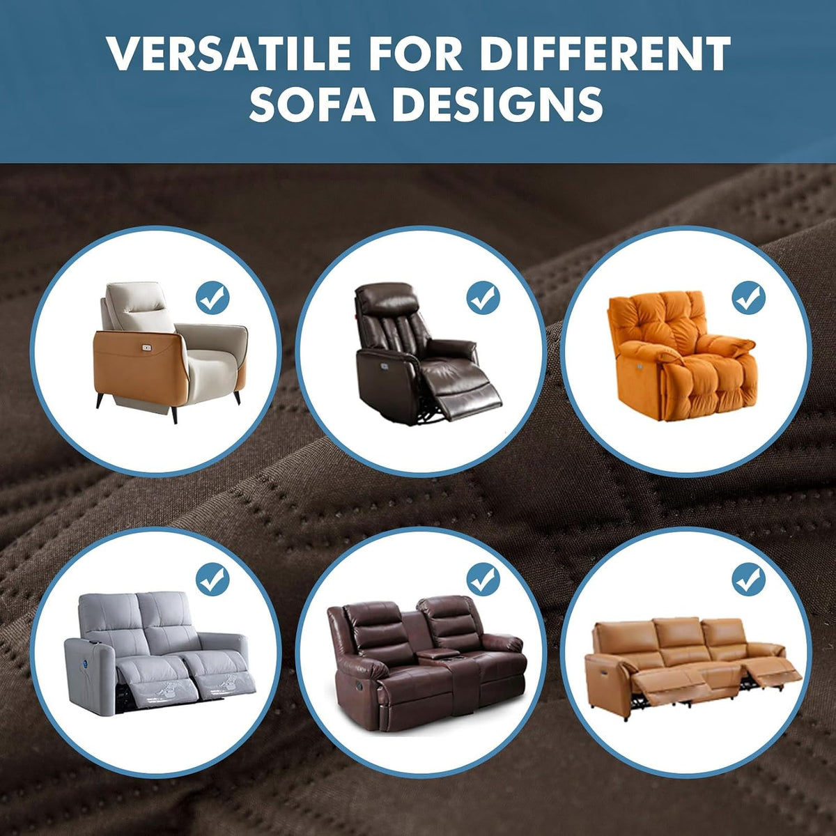 Waterproof Recliner Chair Cover for Pets Non Slip Washable Sofa Protector - Image 7
