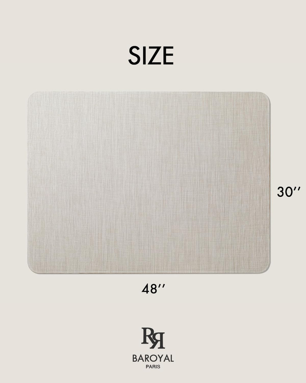 Baroyal Office Chair Mat for Hardwood Floor, Anti-Slip PVC, 30 x 48 Inch - Image 6