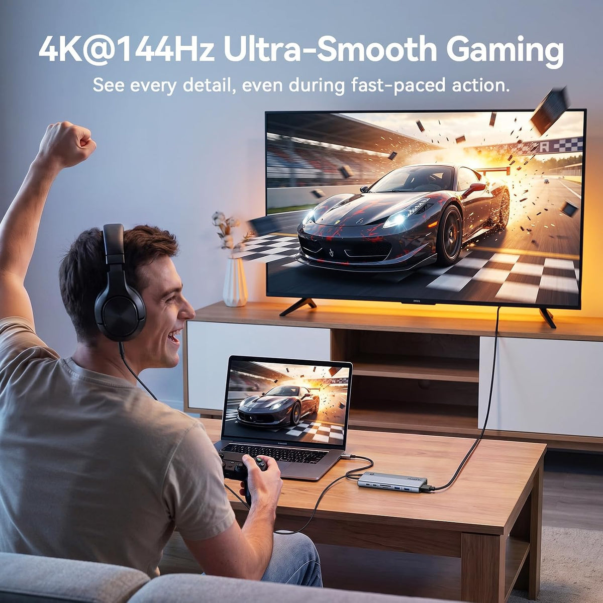 Laptop Docking Station 3 Monitor 4K, 14-in-1 USB C Docking Station - Image 6