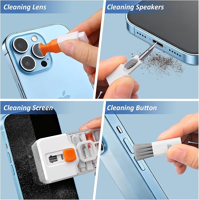 2 Pack Keyboard Cleaner & Laptop Cleaning Kit, All-in-1 for Computer PC | Electronics Deep Cleaning Reusable Brush Tool, Screen-Safe Spray, for iPhone iPad Macbook Airpod Camera, Gaming Accessories - Image 4