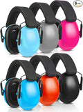 6 Pcs Noise Cancelling Headphones Kids Adult Ear Muffs Bulk, Ear Protection 27dB Noise Reduction Hearing Earmuff(Stylish Style,Assorted Colors) by Amylove