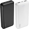 Miady 2-Pack Portable Charger PD 22.5W Power Bank 20000mAh Battery Pack | 74Wh丨Fast Charging丨3 Outputs 2 Inputs丨High Capacity丨Compatible with iPhone 17 iPad Android etc丨for Travel Camping丨Black+White by Miady