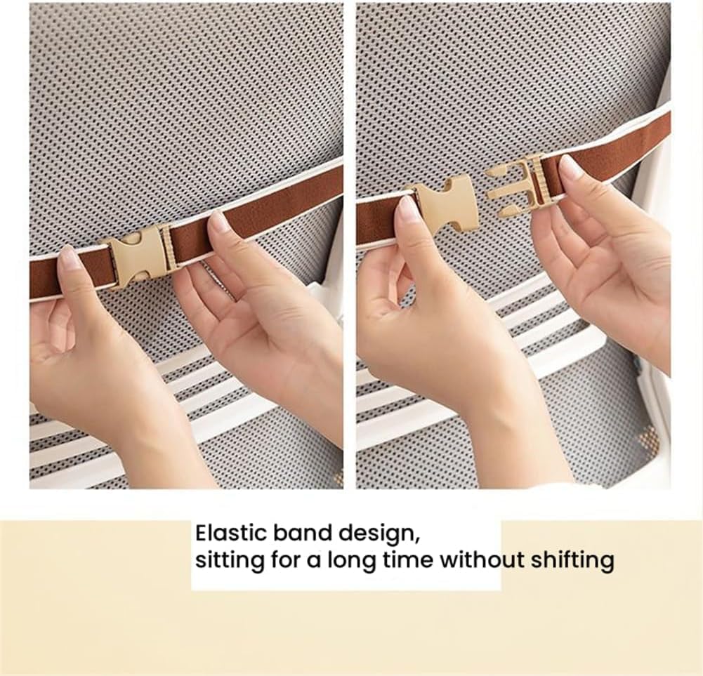 Desk Chair Cushion Office Chair Cushion Seat Cushion with Back Support Integrated Pad with Fixed Band for Sedentary Individuals - Image 3