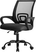 OLIXIS Home Office Chair, Mesh Desk Chair, Ergonomic Lumbar Support | Storage Back Rocking Mode, Height Adjustable Fixed Armrest, 360 Swivel Computer Gaming Conference, Black by OLIXIS