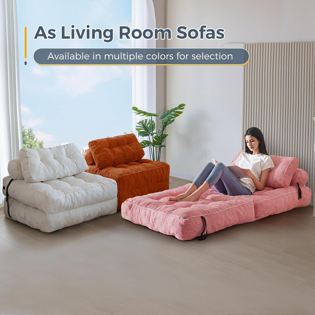 MAXYOYO Folding Sofa Bed, Convertible Chair Bed with Pillow - Image 8