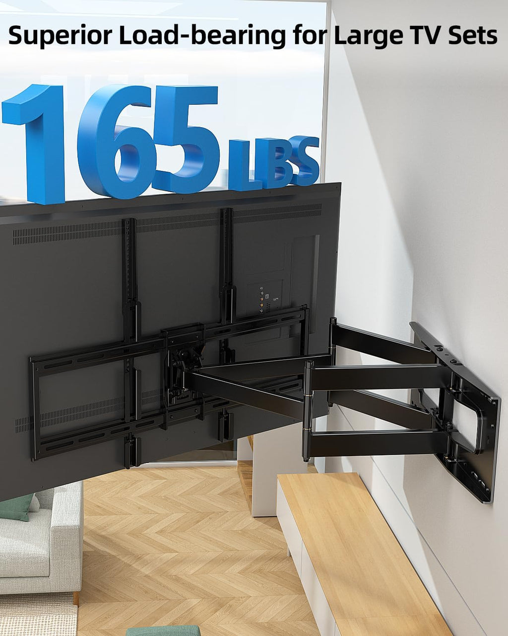 Heavy Duty Full Motion TV Wall Mount for 60–100” Large TVs - Image 5