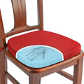 SINOSSO 1 Pack Memory Foam Chair Cushions for Dining Chair, Friendly Woven Fabric 16" U-Shape Comfortable Kitchen Chair Pad, Removable Slip Resistant Seat Cushion (1 Piece, Red) by SINOSSO