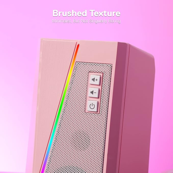 Redragon GS520 Wired 2.0 Channel Stereo Sound Desktop RGB Computer Speakers | Enhanced Auido Quality, Plug & Play USB Powered PC Gaming Speaker, 6 Colorful Backlight Modes, Easy-Access Volume Control - Image 6