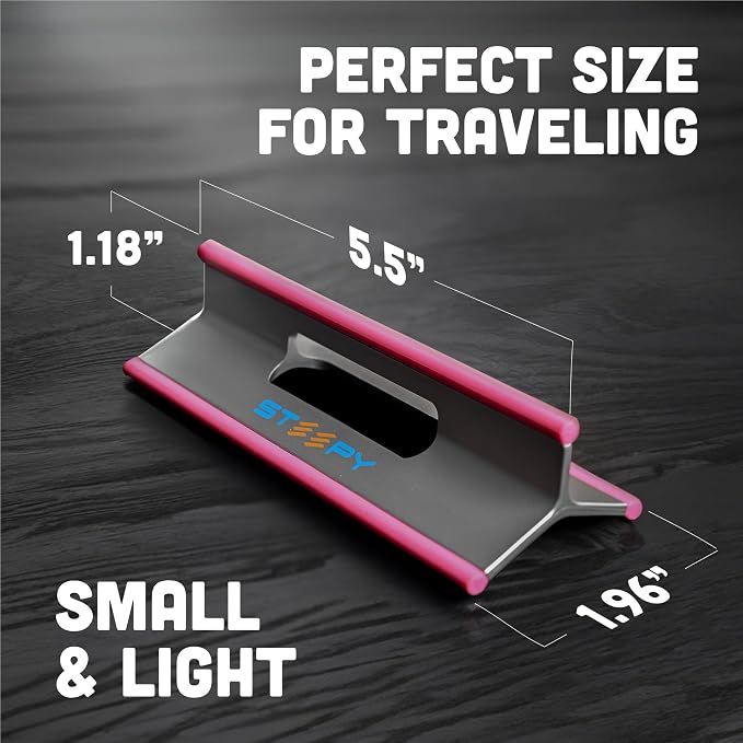 Steepy Portable Laptop Stand for Desk – Adjustable Height, & Portable Laptop Holder – Ergonomic Computer Stand for Cooling & Comfort – Slip-Proof, Sturdy Design – Universal Fit for 13-17 Inch Devices - Image 3