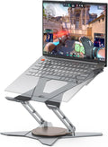 OMOTON Heavy Duty Laptop Stand, 33 lbs Gaming Laptop Riser, 360° Rotating | Aluminum Alloy, 11-17" Gaming Laptop, Height Adjustable, 360° Rotating, Thick Dual Arms, Anti-Slip, Ergonomic, Sturdy by OMOTON