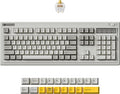 Keychron R6 Retro 100% Full Size Wireless Mechanical Keyboard | Hot Swappable RGB Apex Banana Tactile Switch, QMK Tri-Mode(2.4 GHz/Bluetooth/Wired), Compatible with Mac PC Linux by Keychron