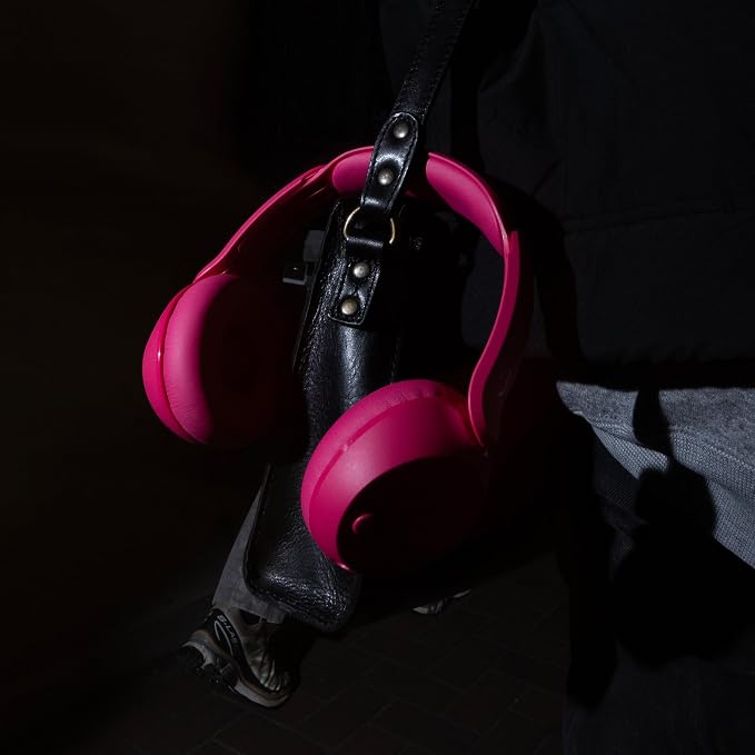Skullcandy Icon 180 Wireless On-Ear Bluetooth Headphones - Crazy Pink | 50 Hours Battery, Lightweight and Travel Ready, Secure Fit, Sweat and Water Resistant, Microphone iPhone Android, Foldable - Image 6