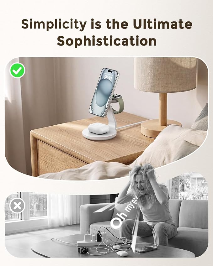 Charger Compatible with MagSafe, 3-in-1 Charging Station - Image 4