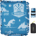 ATEPA Inflatable Seat Cushion | 2" & 2.5" Foam Core Seat Pad, Self Inflating, Compact, Stadium, Airplane, Travel, Camping, Hiking, Sports events by ATEPA