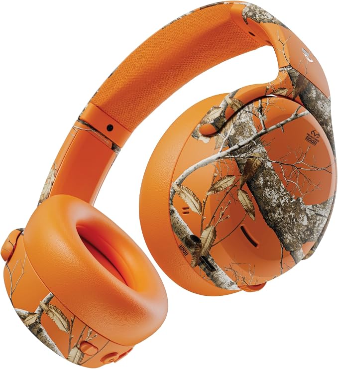 Skullcandy Crusher ANC 2 Wireless Headphones - Realtree Edge Colors Hazard | Multi-Sensory Crusher Bass, Over-Ear Fit, Noise Cancelling, 60 Hours Battery, Working Out, Gym, Travel, Study, Music, Gaming by Skullcandy