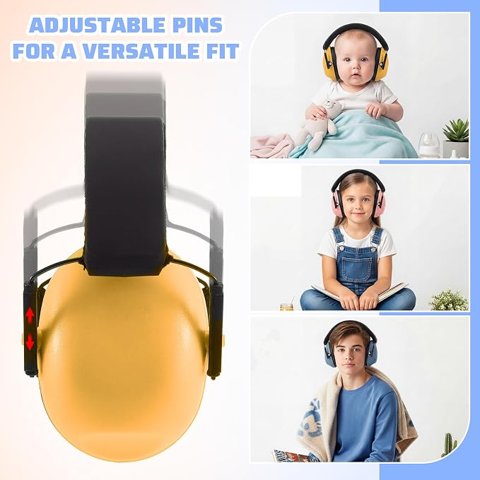 12 Pcs Kids Noise Cancelling Headphones Ear Muffs Boho Style | Ear Protection for Kids Adults 27dB Noise Reduction Hearing Earmuff for Autism Sensory Relief Concerts Fireworks Studying - Image 2