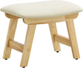 SONGMICS Foot Stool Ottoman, Padded Foot Rest Under Desk, Solid Wood Frame by SONGMICS