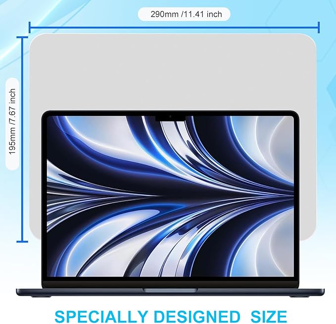 2 Pack Microfiber Liner Cleaning Cloth Screen Keyboard Imprint Protection for MacBook Neo/Pro/AIR 13" 14" (2018-2026), Compatible MacBook Neo 13/MacBook Air 13 M4 M3 M2 M1/MacBook Pro 14 (M5- M1) - Image 2